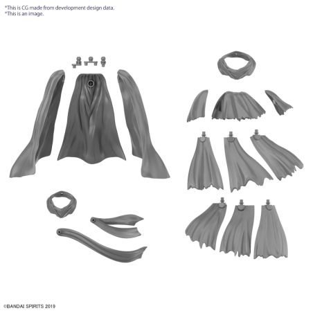30MM - 1/144 Option Parts Set 14 (Multi Cloth) - Model Kit 