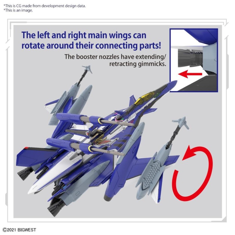 MACROSS - HG 1/100 YF-29 Durandal Valkyrie Full Set - Model Kit 