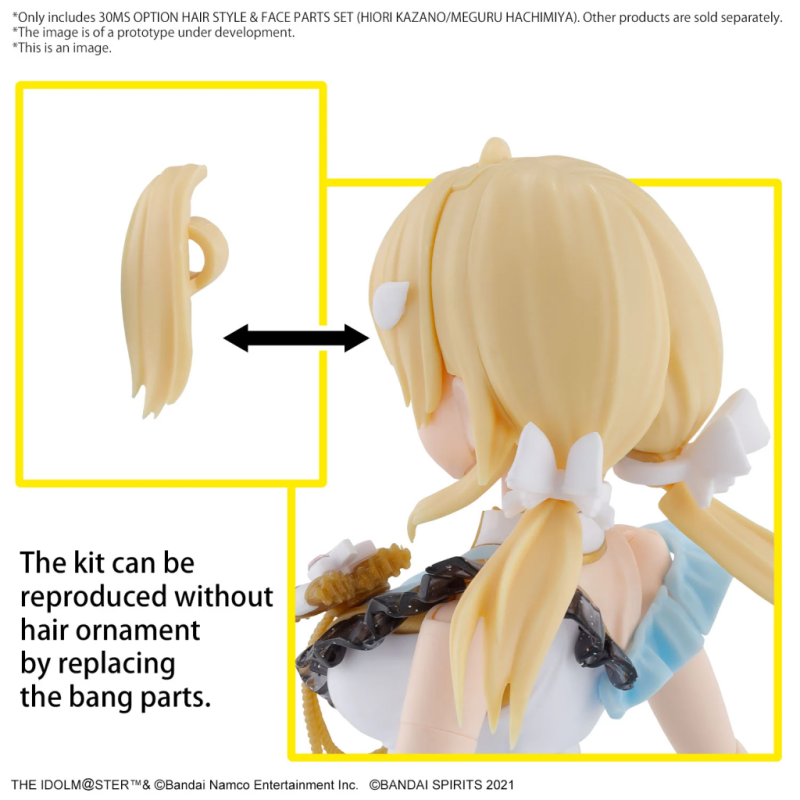 THE IDOLMASTER - 30MS Option Hair Style & Face Parts Set - Model Kit 
