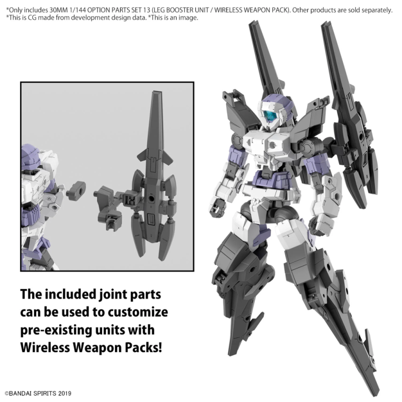 30MM - 1/144 Option Parts Set 13 (Leg booster unit / ...) - Model Kit 