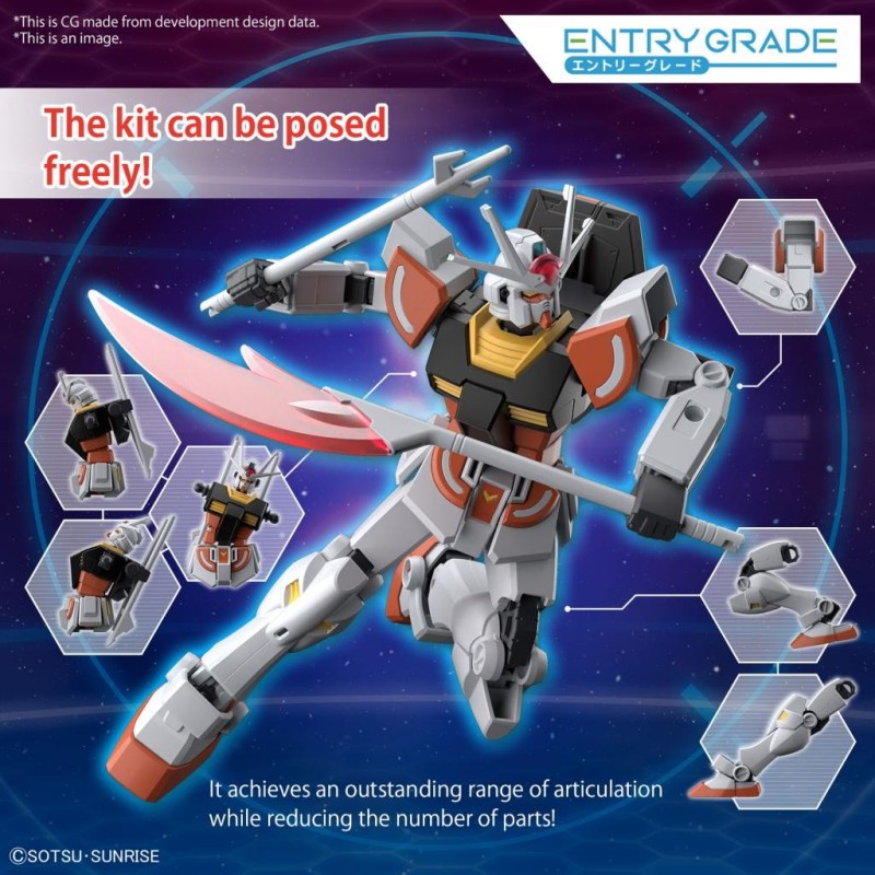 GUNDAM - Entry Grade 1/44 LAH Gundam - Model Kit 