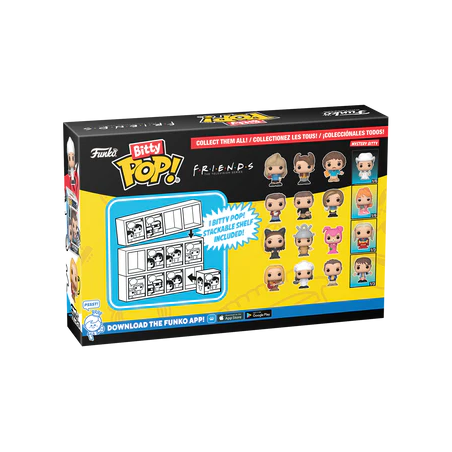 FRIENDS - Bitty Pop 4 Pack 2.5cm - 80's Rachel 