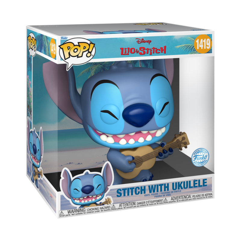 LILO & STITCH - POP Jumbo N° 1419 - Stitch avec Ukelele 