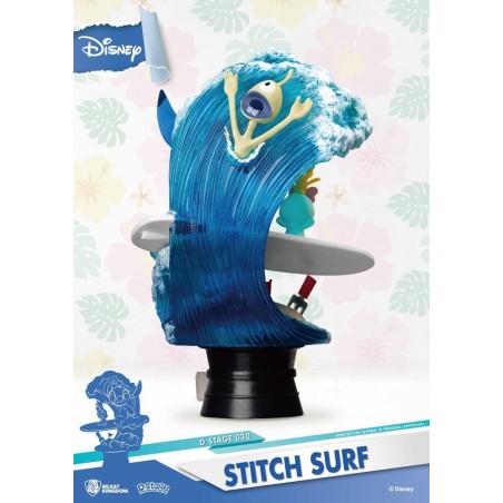 DISNEY - Stitch Surf - Diorama D-Stage Summer Series 15cm 