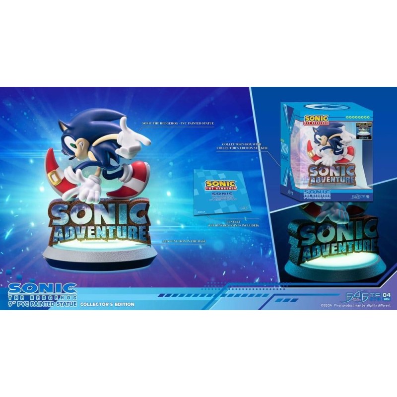 SONIC ADVENTURE - Sonic L'Hérisson - Statuette Collector Edition 23cm 