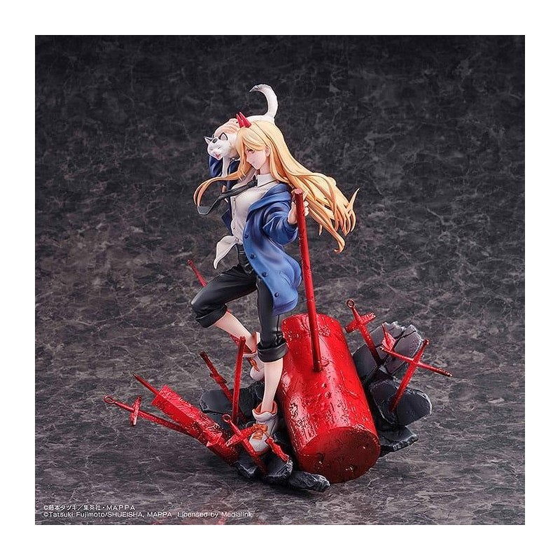 CHAINSAW MAN - Power & Meowy - Statuette 28cm 