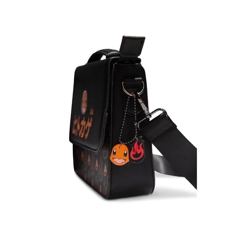 POKEMON - Salamèche #004 - Sac à Bandoulière Similicuir '22x7x18cm' 