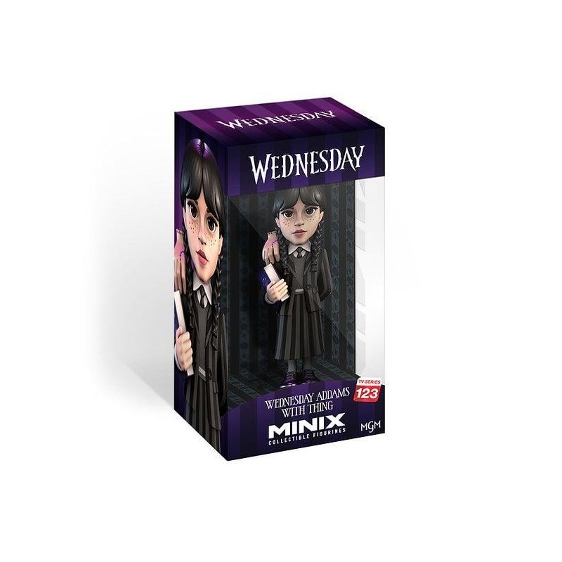 MERCREDI - Mercredi Adams avec la Chose - Figurine Minix #123 12cm 