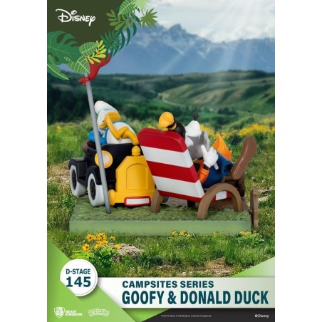 DISNEY - Dingo & Donald Duck - Diorama D-Stage Campsite Series 10cm 