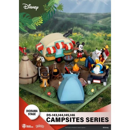 DISNEY - Dingo & Donald Duck - Diorama D-Stage Campsite Series 10cm 