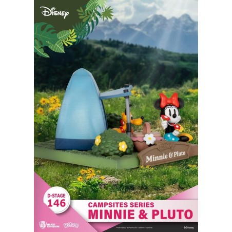DISNEY - Minnie & Pluto - Diorama D-Stage Campsite Series 10cm 