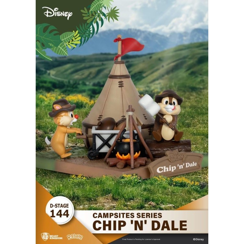 DISNEY - Tic & Tac - Diorama D-Stage Campsite Series 10cm 