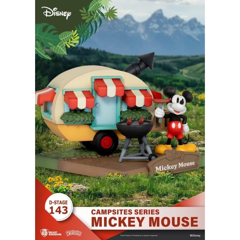 DISNEY - Mickey Mouse - Diorama D-Stage Campsite Series 10cm 