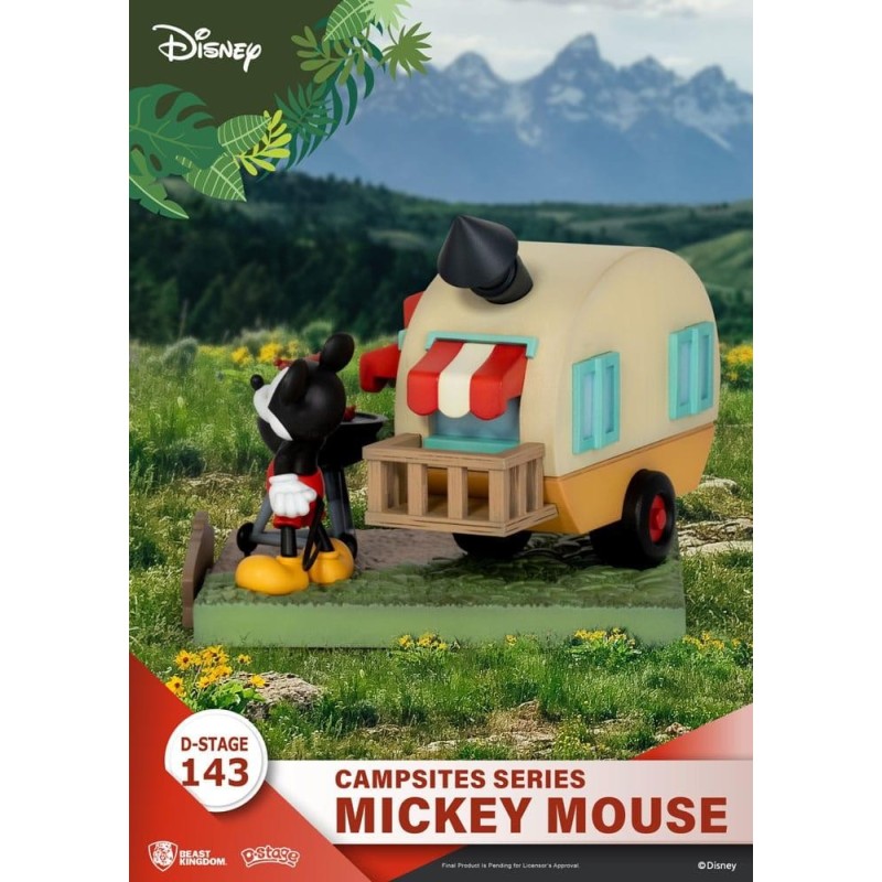 DISNEY - Mickey Mouse - Diorama D-Stage Campsite Series 10cm 