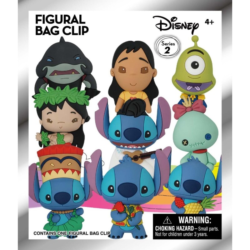 DISNEY - Lilo & Stitch - 3D Foam Bag Clip (Display 24 Pcs) 