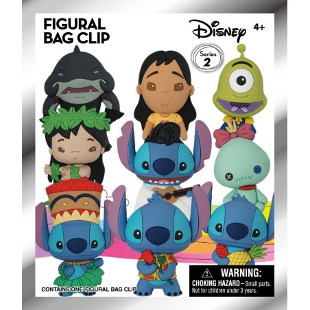 DISNEY - Lilo & Stitch - 3D Foam Bag Clip (Display 24 Pcs) 
