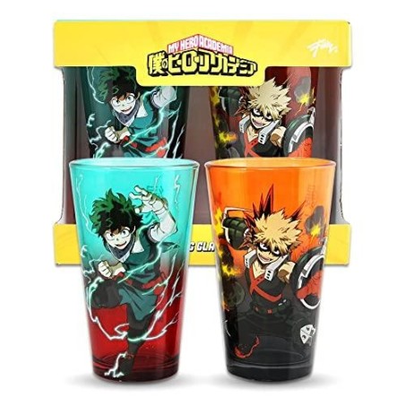 MY HERO ACADEMIA - Izuku & Bakugo - Pack de 2 verres 450ml 