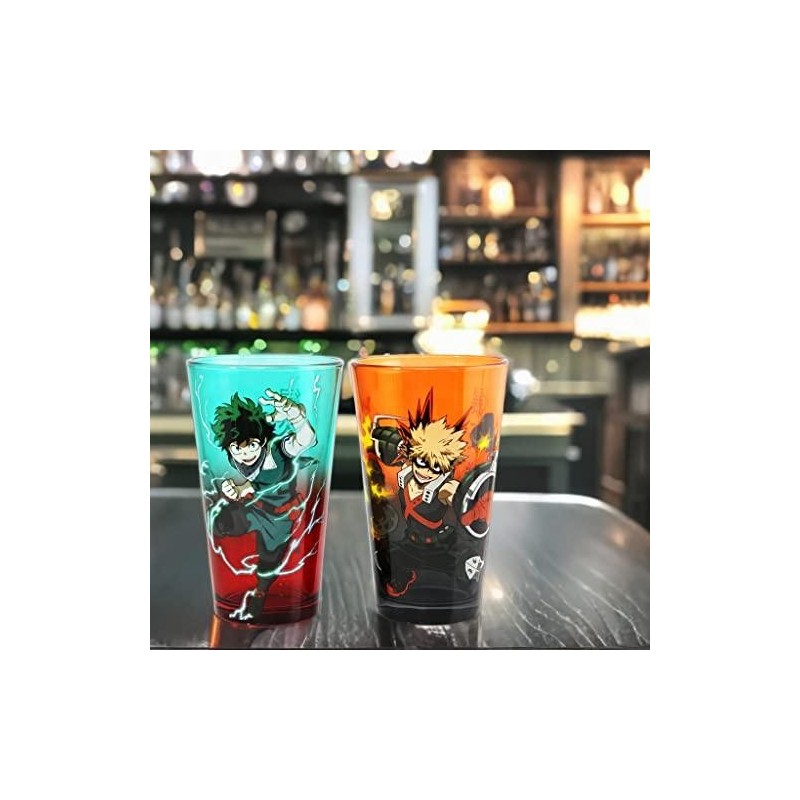 MY HERO ACADEMIA - Izuku & Bakugo - Pack de 2 verres 450ml 