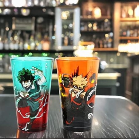 MY HERO ACADEMIA - Izuku & Bakugo - Pack de 2 verres 450ml 