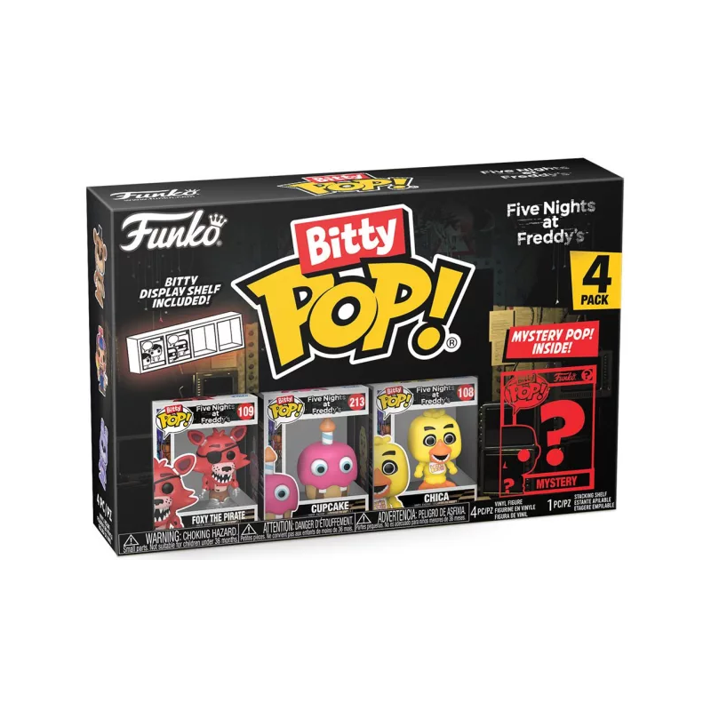 FIVE NIGHTS AT FREDDY'S - Bitty Pop 4 Pack 2.5cm - Foxy 