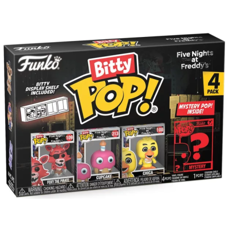 FIVE NIGHTS AT FREDDY'S - Bitty Pop 4 Pack 2.5cm - Foxy 