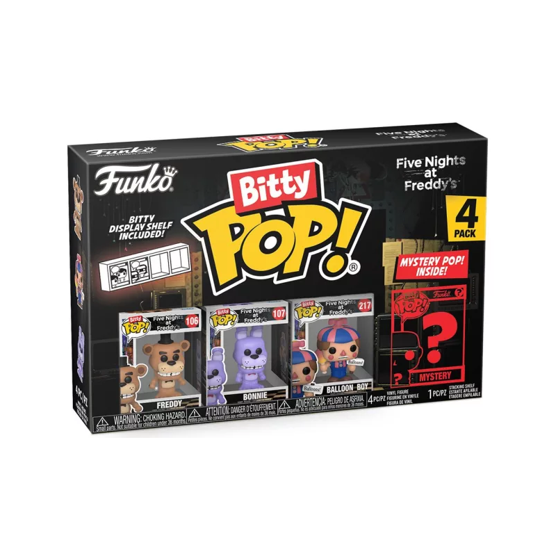 FIVE NIGHTS AT FREDDY'S - Bitty Pop 4 Pack 2.5cm - Freddy 