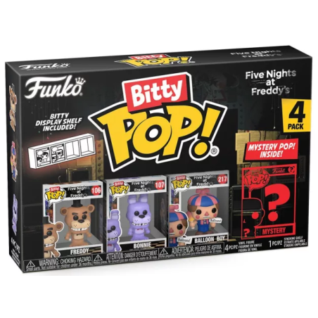 FIVE NIGHTS AT FREDDY'S - Bitty Pop 4 Pack 2.5cm - Freddy 