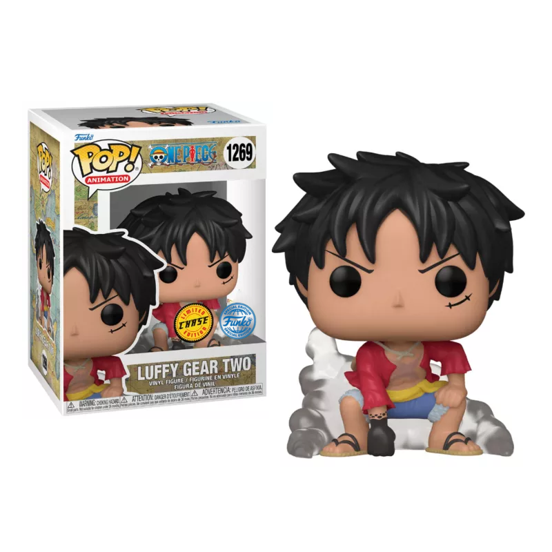 ONE PIECE - POP Animation N° 1269 - Luffy Gear Two Avec Chase 