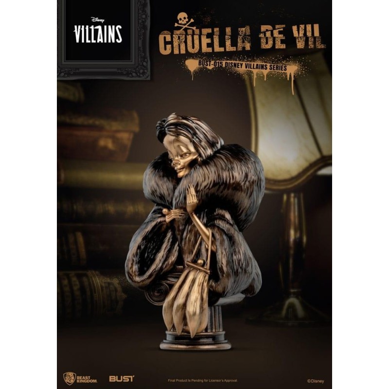 DISNEY - Cruella d'Enfer - Buste Villains Series PVC 16cm 