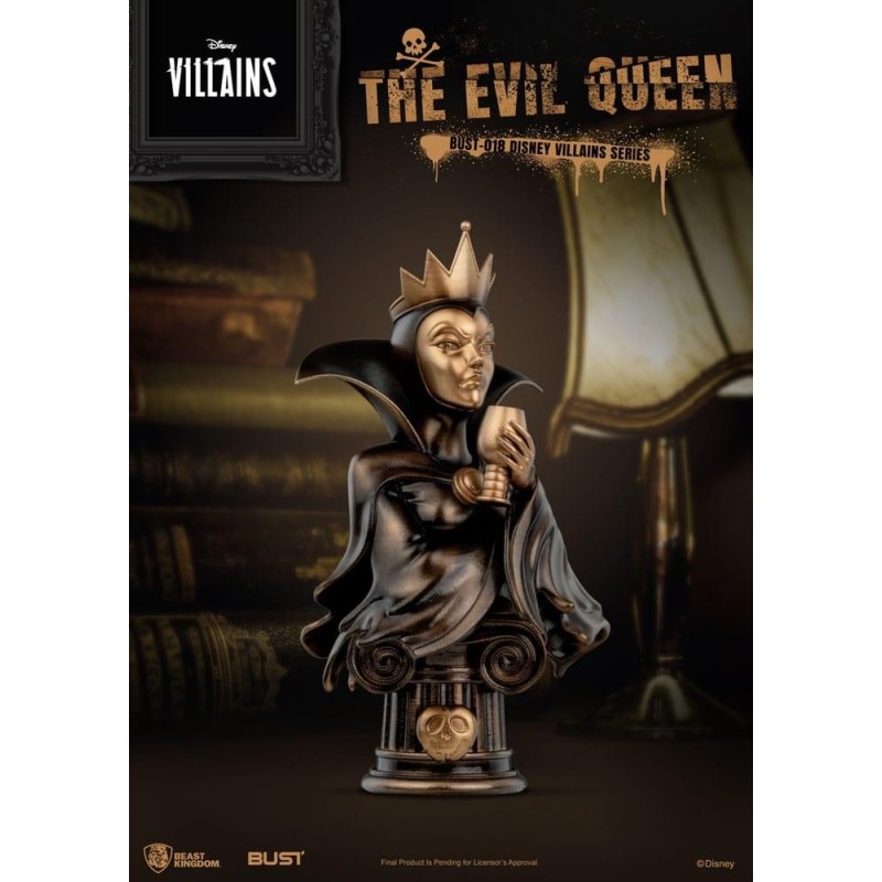 DISNEY - Reine-Sorcière - Buste Villains Series PVC 16cm 