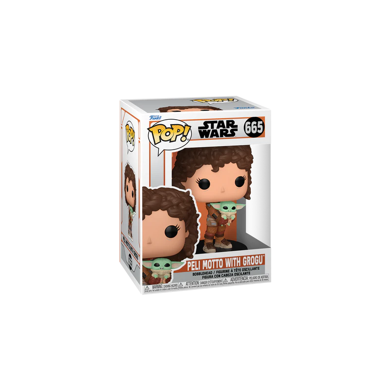 THE MANDALORIAN - POP N° 665 - Peli Motto avec Grogu 