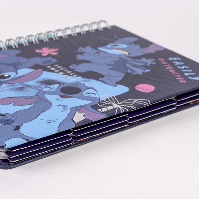 STITCH - Agenda Hebdomadaire Non Daté + Intercalaires + Stickers 