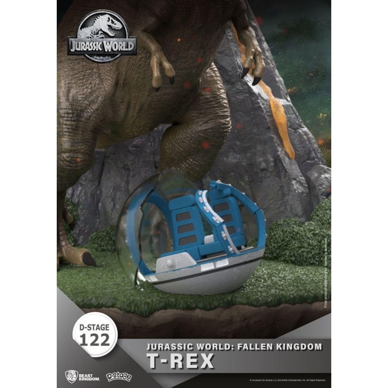 JURASSIC WORLD FALLEN KINGDOM - T-Rex - Diorama D-Stage 13cm 
