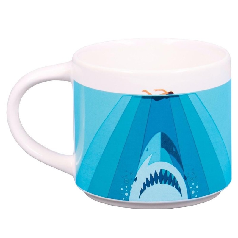 LES DENTS DE LA MER - Pack Cadeau - Mug 250ml+ Sous-Verre + Porte-Clés 