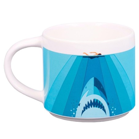 LES DENTS DE LA MER - Pack Cadeau - Mug 250ml+ Sous-Verre + Porte-Clés 