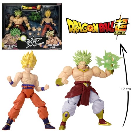 DRAGON BALL - SS Goku VS SS Broly - Battle Pack Dragon Stars 17cm 