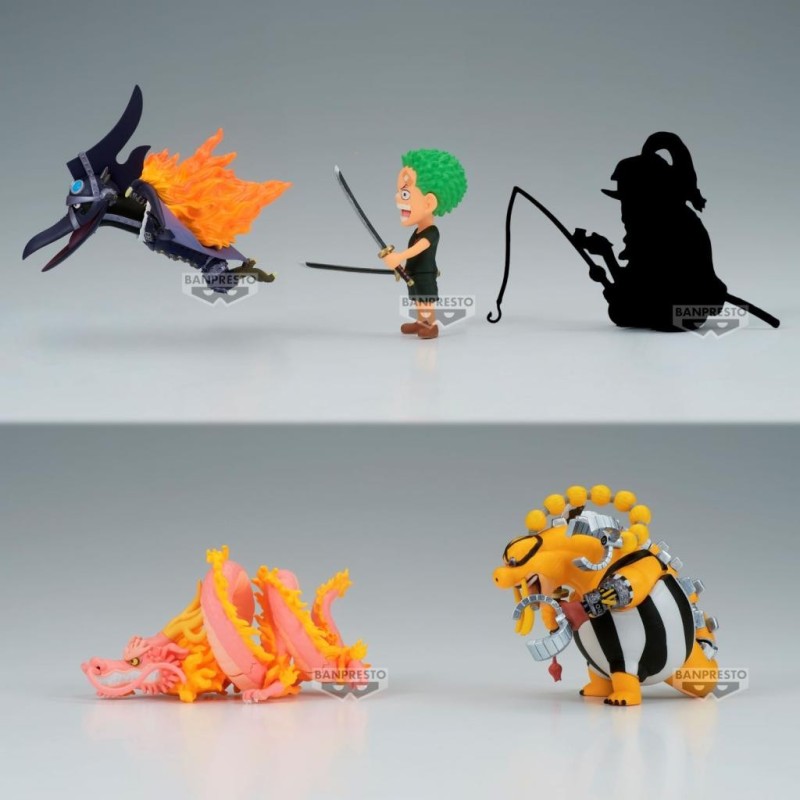 ONE PIECE - WCF Wanokuni Onigashima 10 - Assortiments 12 Figurine 7cm 