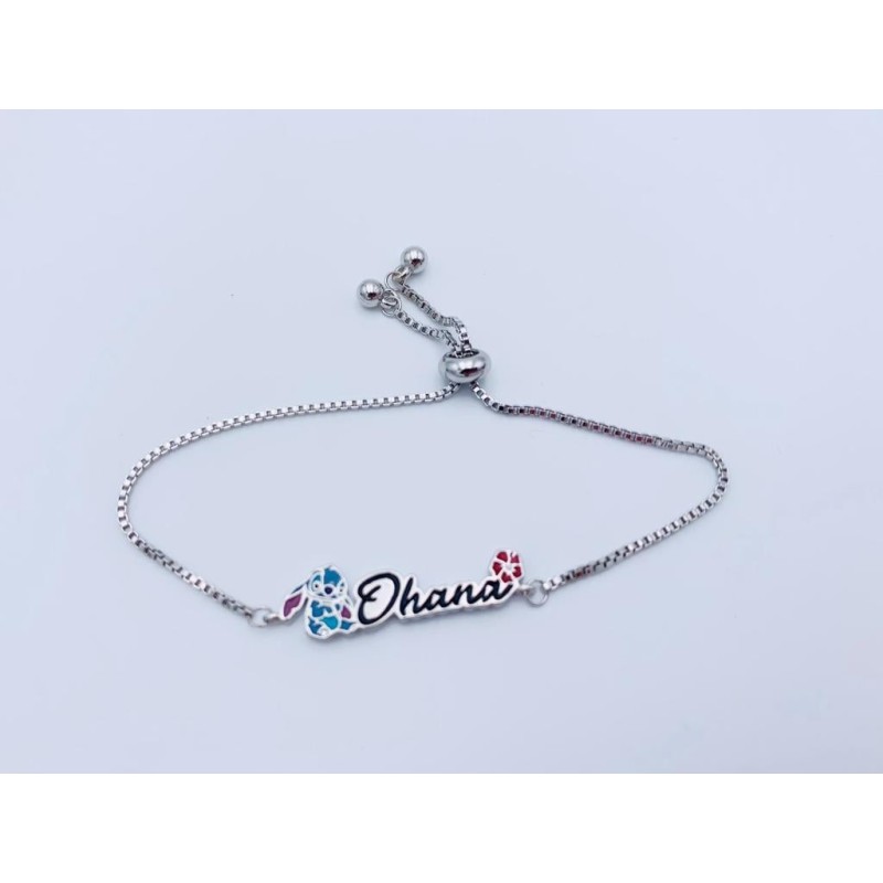 STITCH - Bracelet Ajustable en Laiton Plaqué 