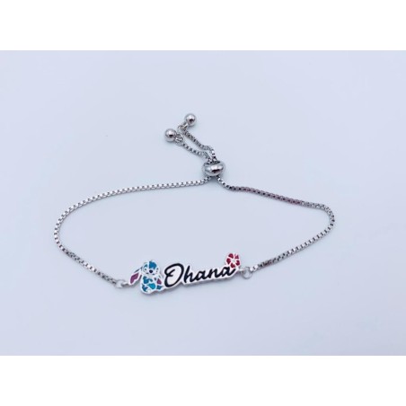 STITCH - Bracelet Ajustable en Laiton Plaqué 