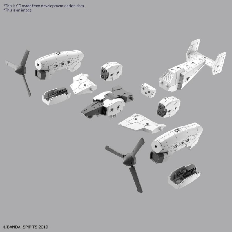 30MM - 1/144 Extended Armament Vehicle (TILT ROTOR Ver.) - Model Kit 