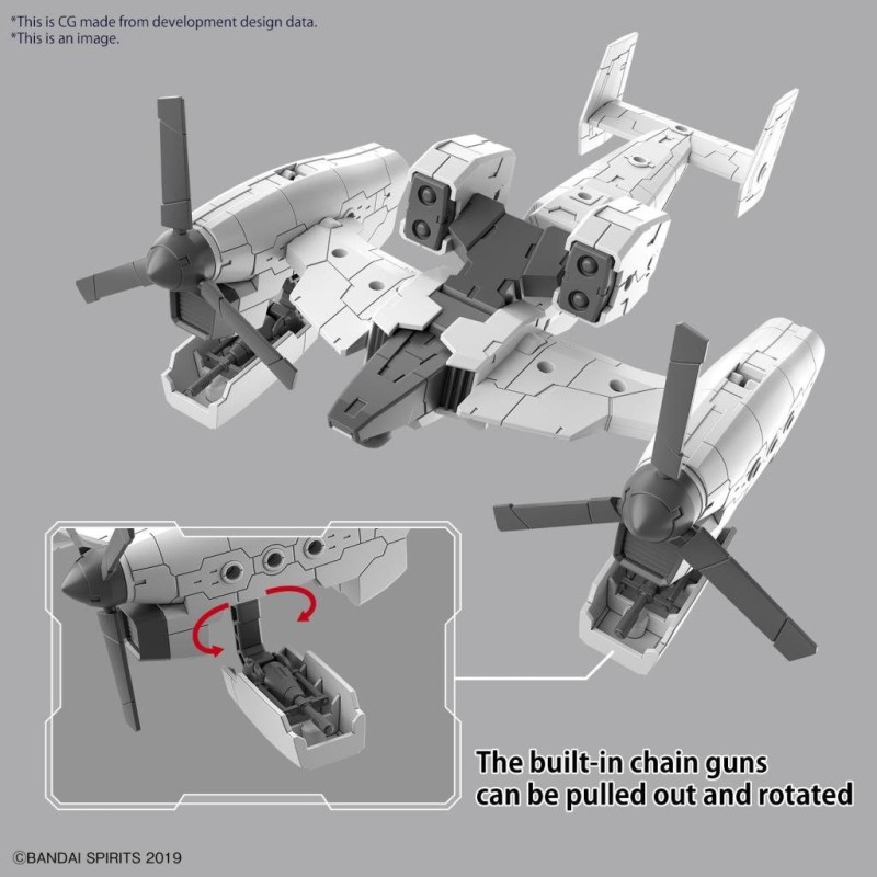 30MM - 1/144 Extended Armament Vehicle (TILT ROTOR Ver.) - Model Kit 
