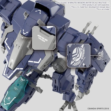 30MM - Water Decals Multiuse 3 - Model Kit 