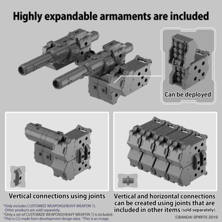 30MM - Customize Weapons (Heavy Weapon 1) - Model Kit 