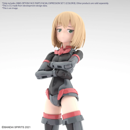 30MS - Option Face Parts Facial Expression Set 5 (Color B) - Model Kit 