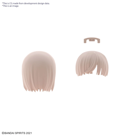 30MS - Option Hair Style Parts Vol.8 All 4 Types - Model Kit 