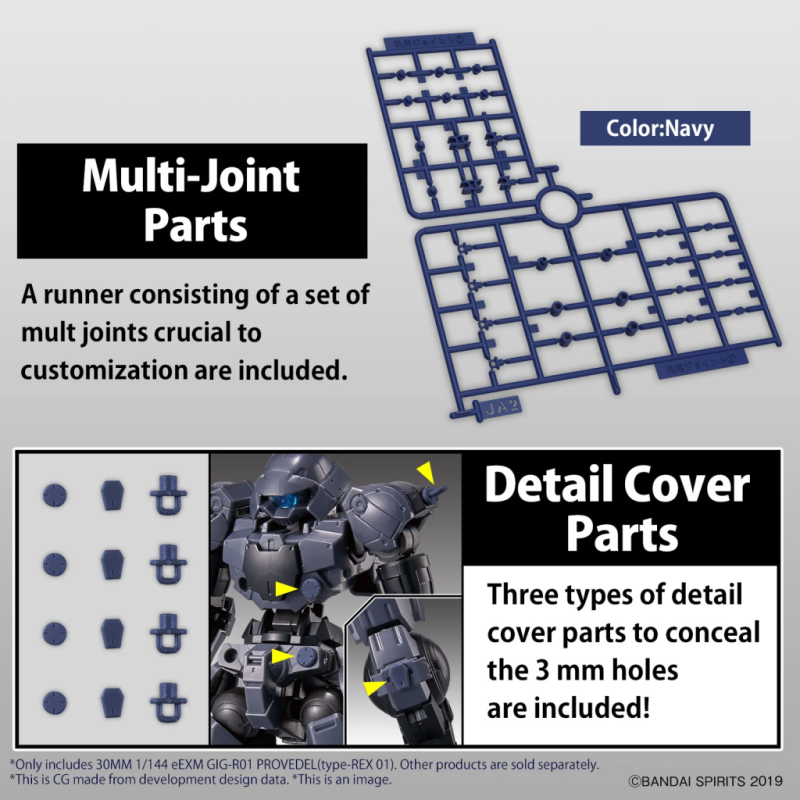 30MM - 1/144 eEXM GIG-R01 PROVEDEL (Type-REX 01) - Model Kit 