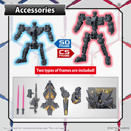 SD GUNDAM -Cross Silhouette Unicorn 02 Banshee & Norn Parts -Model Kit 