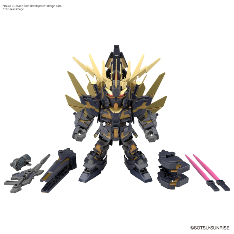 SD GUNDAM -Cross Silhouette Unicorn 02 Banshee & Norn Parts -Model Kit 