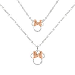MINNIE - Set Maman & Fille - 2 Colliers en Laiton Plaqué Argent  2