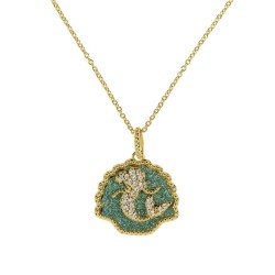 LA PETITE SIRENE - Coquillage - Collier en Laiton Plaqué Or  2